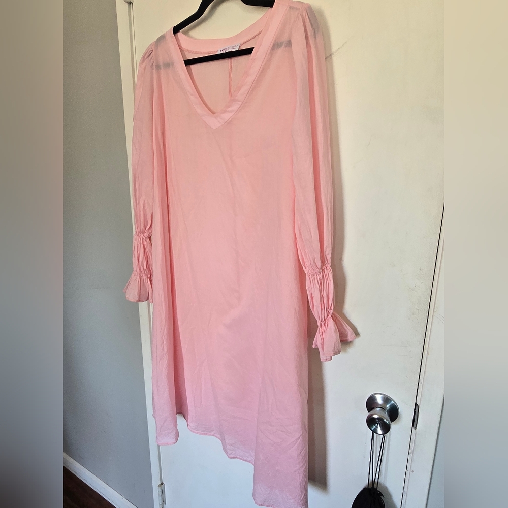 Loud Bodies Cotton Voile Puff Sleeve Dress